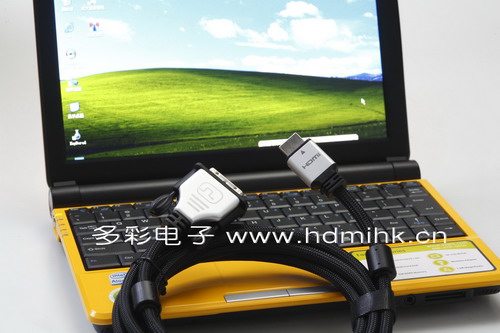供应多彩1080PHDMI1.4电脑周边连接线